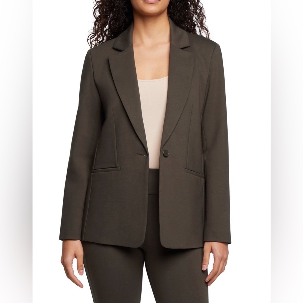 Express Brown Ponte Blazer Women X-Large Jacket - NWT